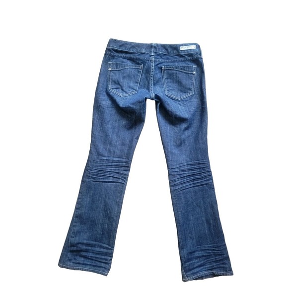 Express Women's Jeans Barely Boot Bootcut Low Rise Blue Denim Size 4s READ - Picture 2 of 2